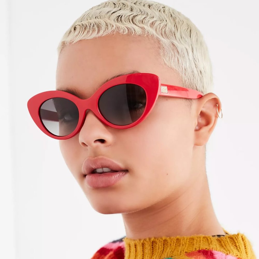 CRAP Eyewear  - the wild gift - red cat eye sunglasses